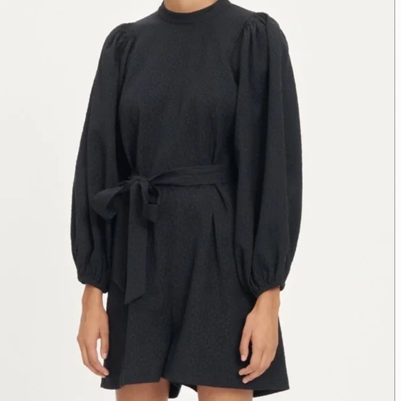 Samsoe Samsoe Romper Harriet Short Jumpsuit Black size small - Picture 3 of 5